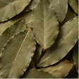 Dried bay leaves extreme close-up
