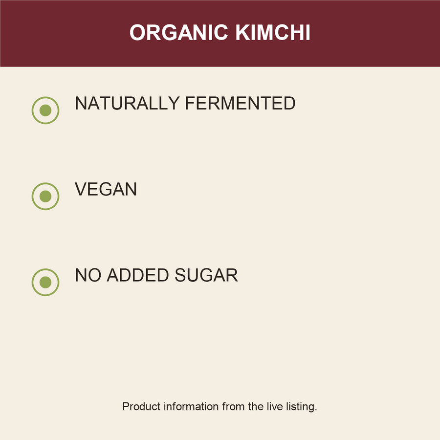 Biona Organic Kimchi product facts