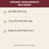 Biona Organic Wholewheat Macaroni — product benefits