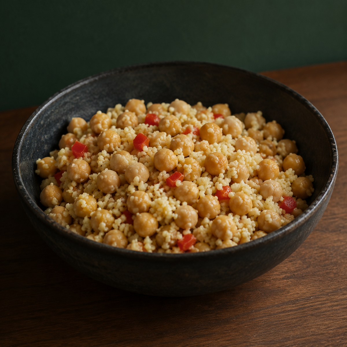 Biona Organic Chick Peas served with couscous
