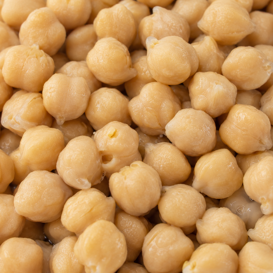 Extreme close-up of Biona Organic Chick Peas