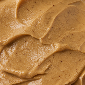 Extreme close-up of Biona organic mixed nut butter