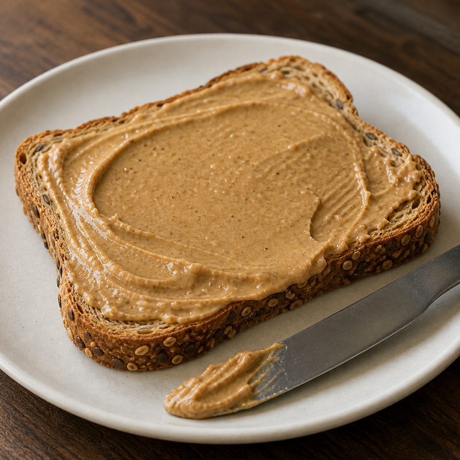 Biona organic mixed nut butter spread on toast