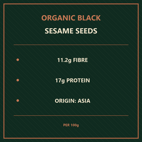 Organic black sesame seeds product facts