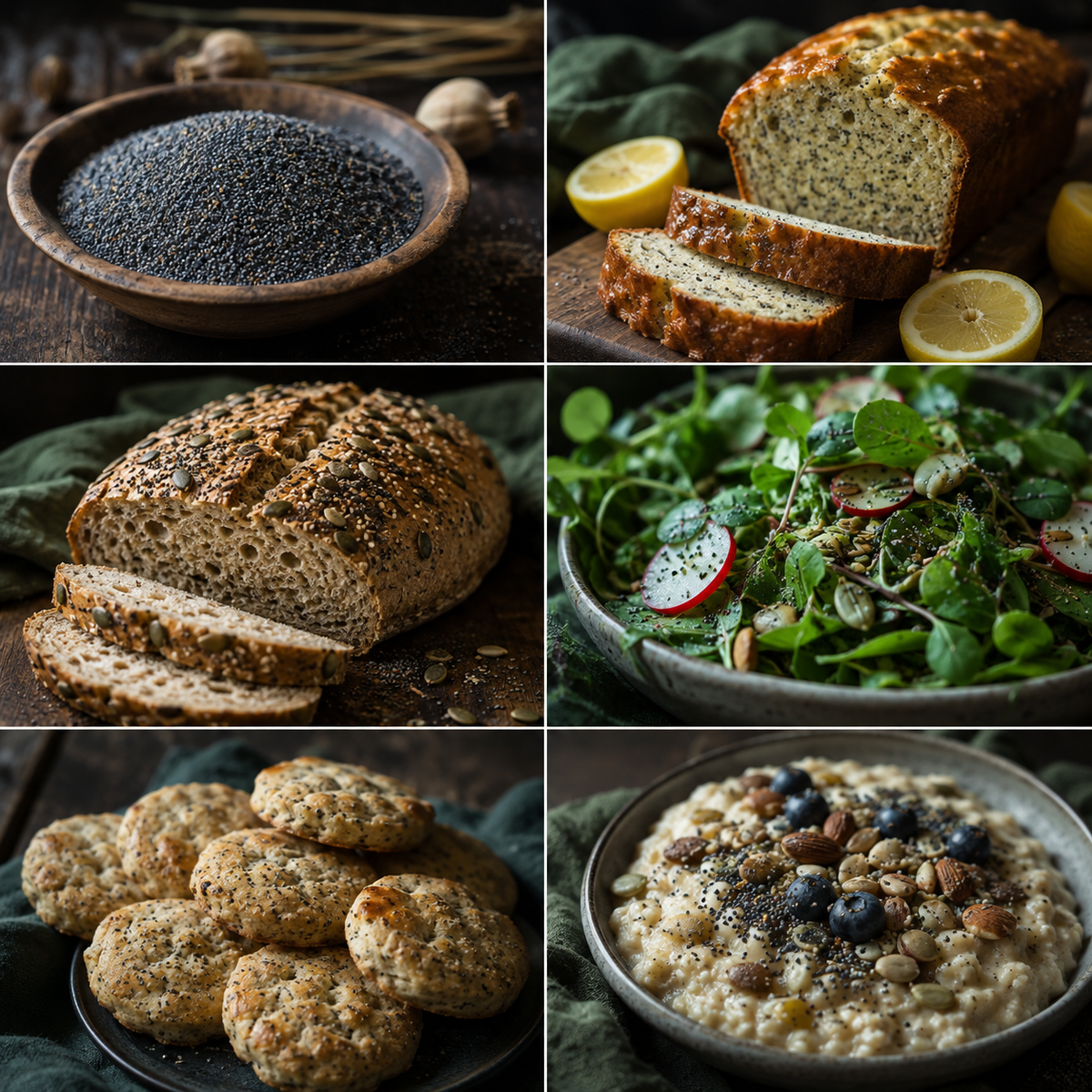 Six ways to use organic blue poppy seeds