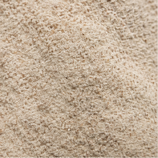 Gluten-free brown bread flour extreme close-up