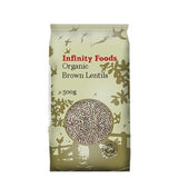 Infinity Foods Organic Whole Brown Lentils