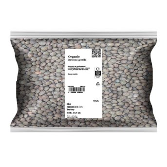 Infinity Foods Bulk Organic Whole Brown Lentils