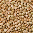 Raw organic buckwheat groats extreme close-up