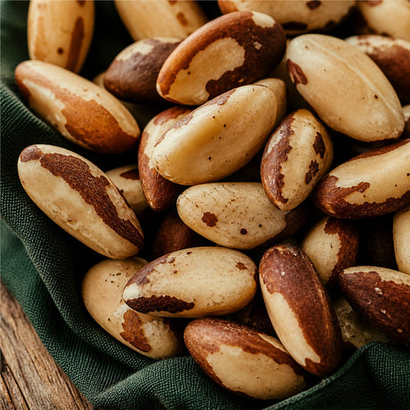 Infinity Foods Bulk Organic Brazil Nuts — organic Brazil nut macro hero