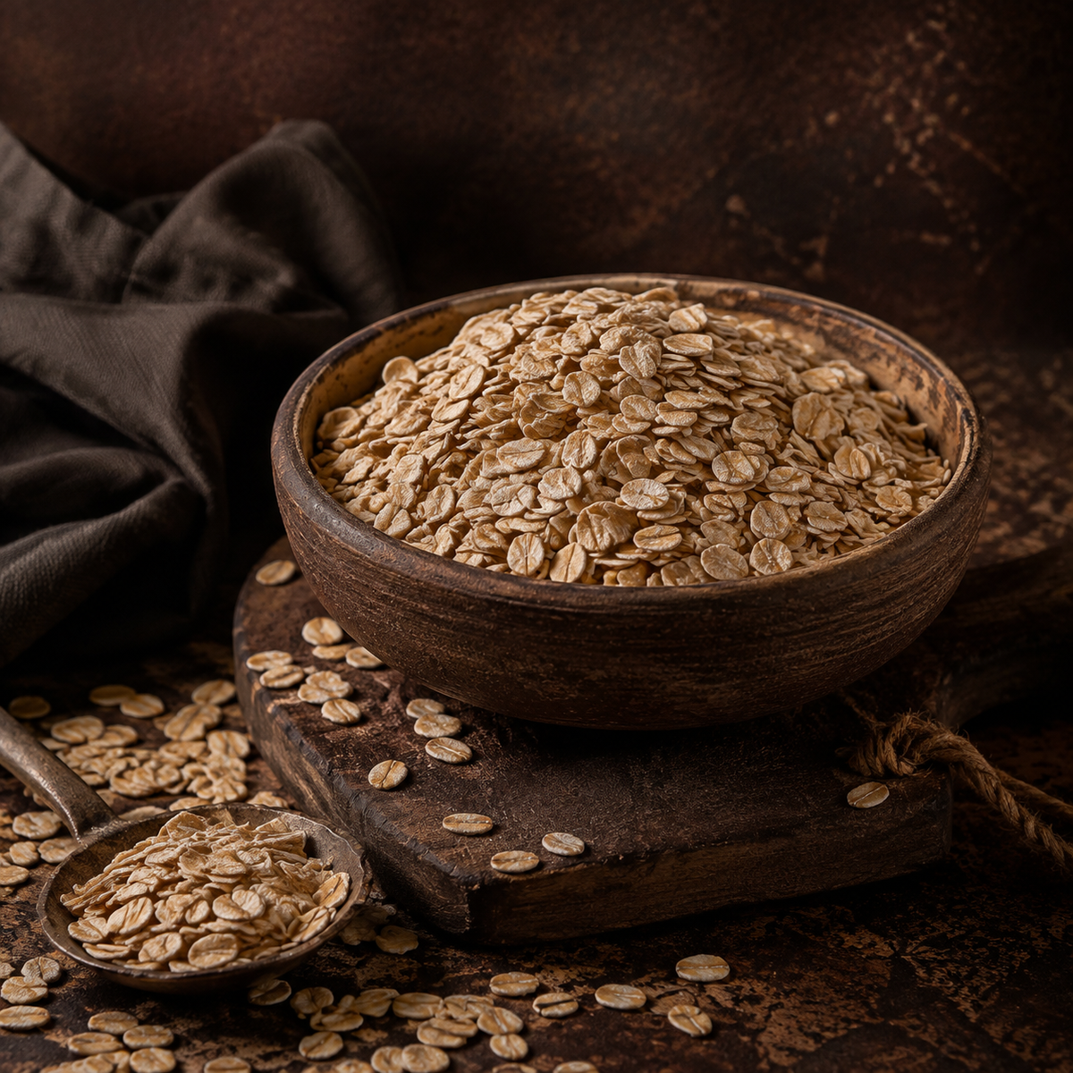Infinity Foods bulk organic rolled oatflakes serving