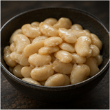 Cooked organic butter beans