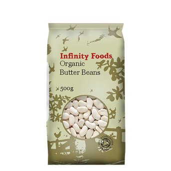 Authentic Infinity Foods Organic Butter Beans pack