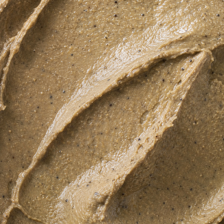 Raw mixed seed butter extreme close-up