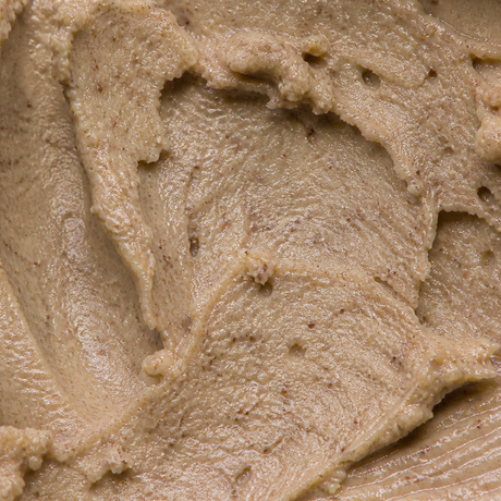 Extreme close-up of Carley's Organic Raw Walnut Butter