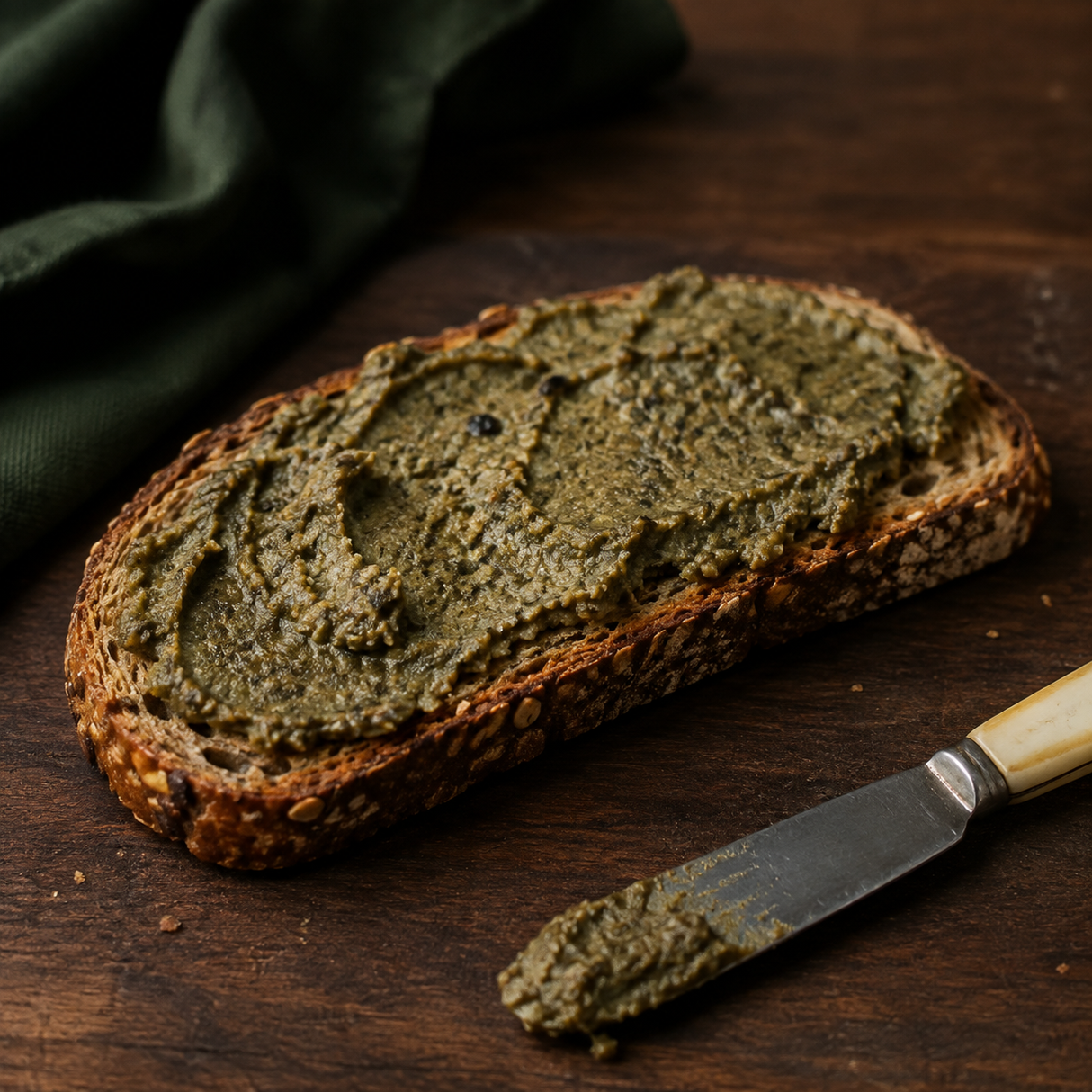 Carley's Organic Roasted Pumpkin Seed Butter served on toast