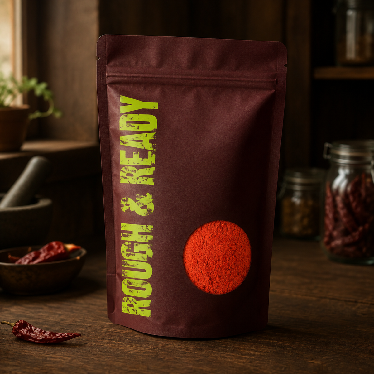 Rough and Ready organic chilli powder pouch