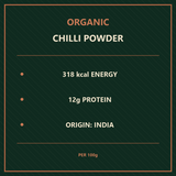 Organic chilli powder product facts