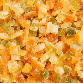 Chopped Mixed Peel — extreme macro hero