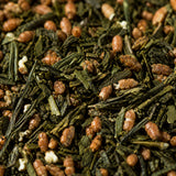 Clearspring Organic Genmaicha Green Tea Bags — macro ingredient hero