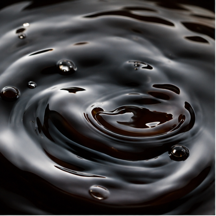 Organic tamari sauce close-up