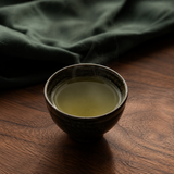 Cup of brewed Clipper decaf green tea