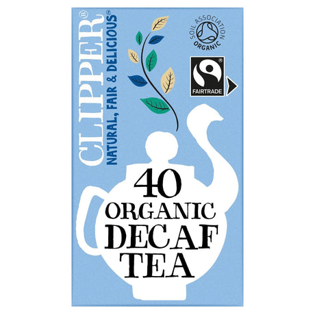 Clipper Organic Decaf Tea Bags pack