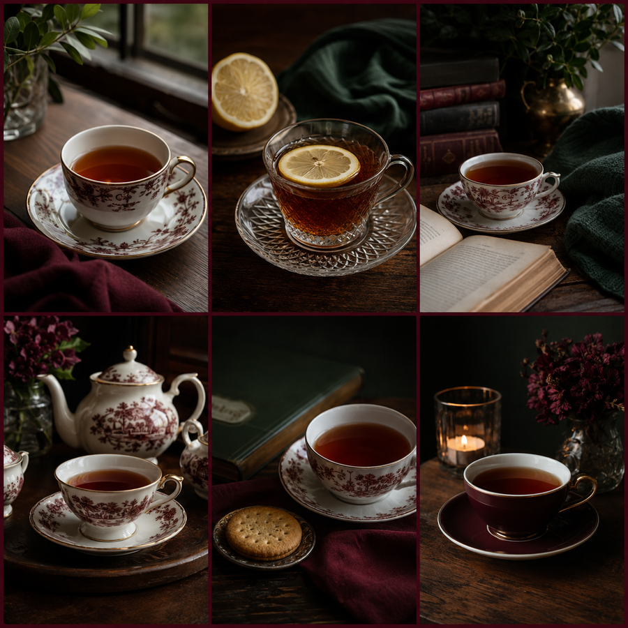 Six Organic Earl Grey tea moments