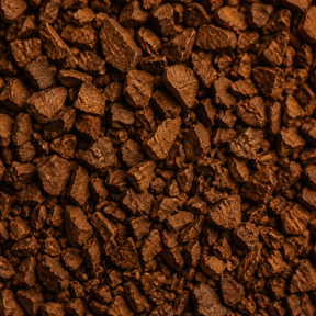 Clipper Organic Instant Decaf Coffee extreme close-up