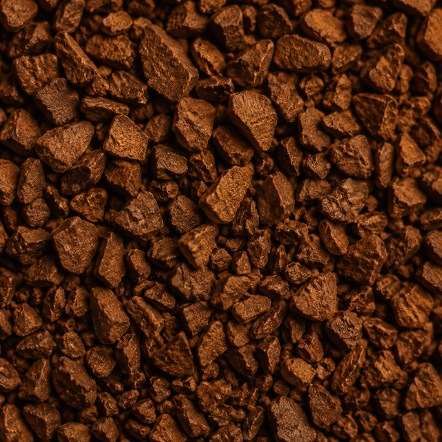 Clipper Organic Instant Decaf Coffee extreme close-up