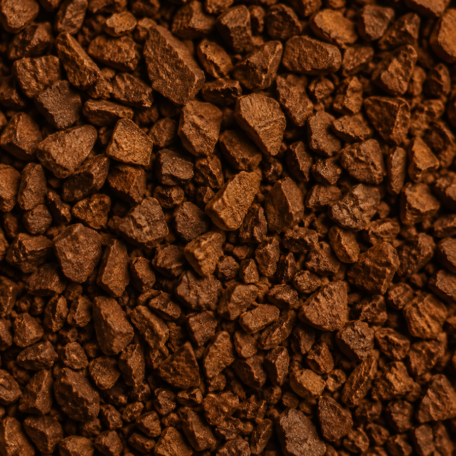 Clipper Organic Instant Decaf Coffee extreme close-up