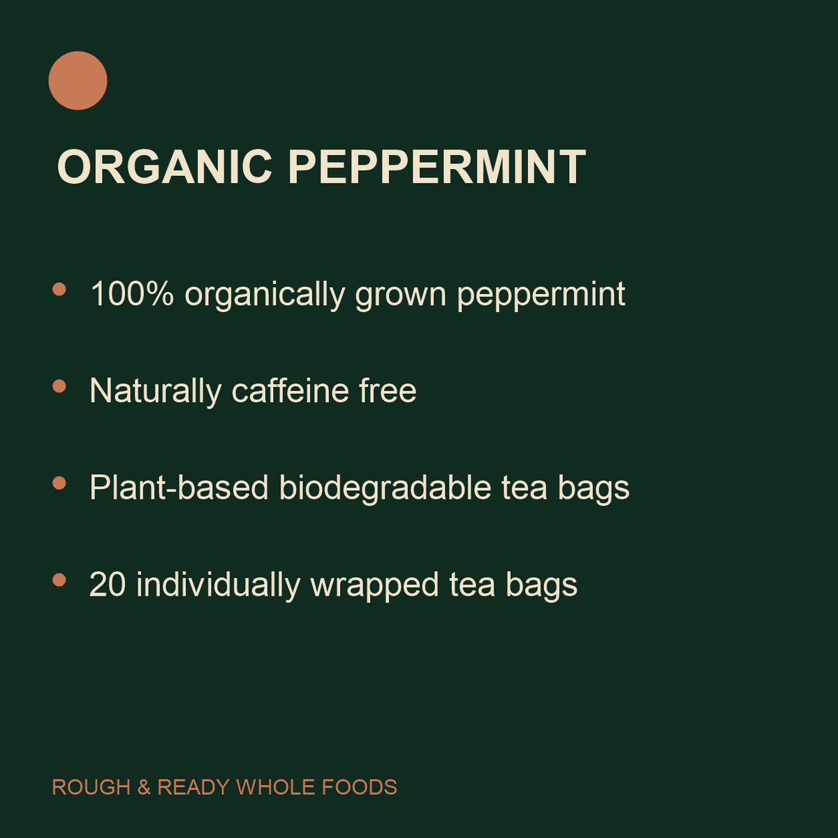 Clipper Organic Peppermint Infusion product facts