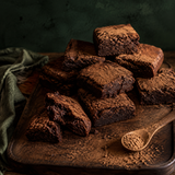 Organic cocoa powder brownies