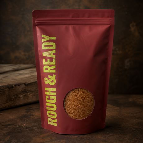 Rough & Ready pouch with coconut sugar window