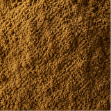 Organic ground cumin extreme close-up