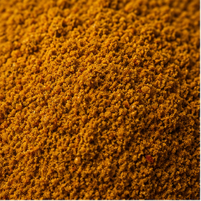 Medium curry powder extreme close-up