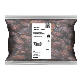 Authentic Infinity Foods bulk organic dates pack