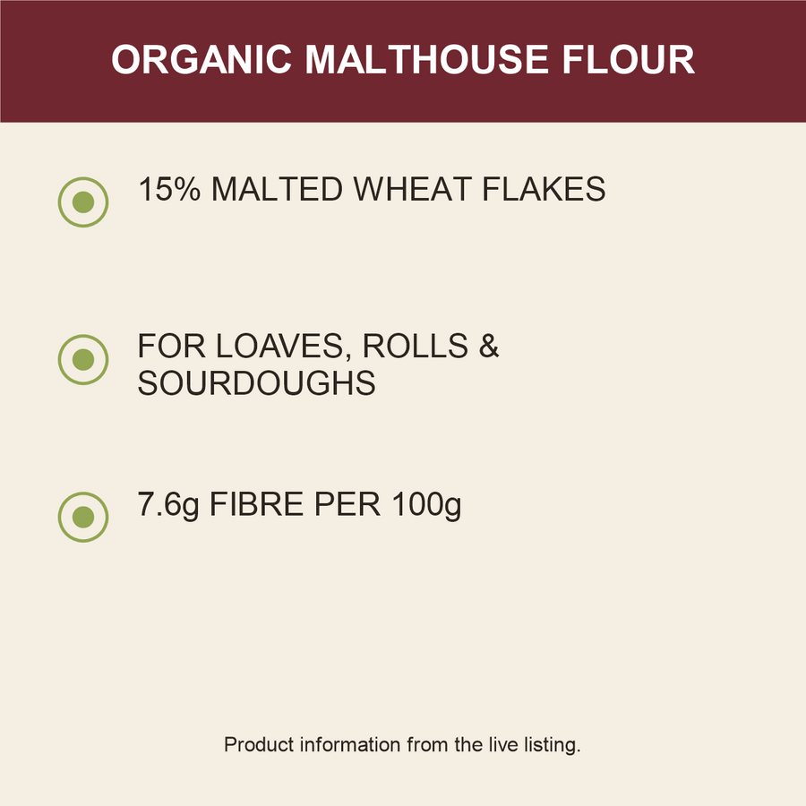 Doves Farm Organic Malthouse Bread Flour — product benefits
