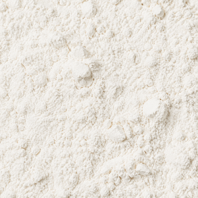 Extreme close-up of organic plain white flour