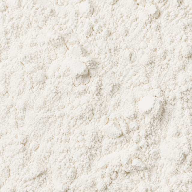 Extreme close-up of organic plain white flour