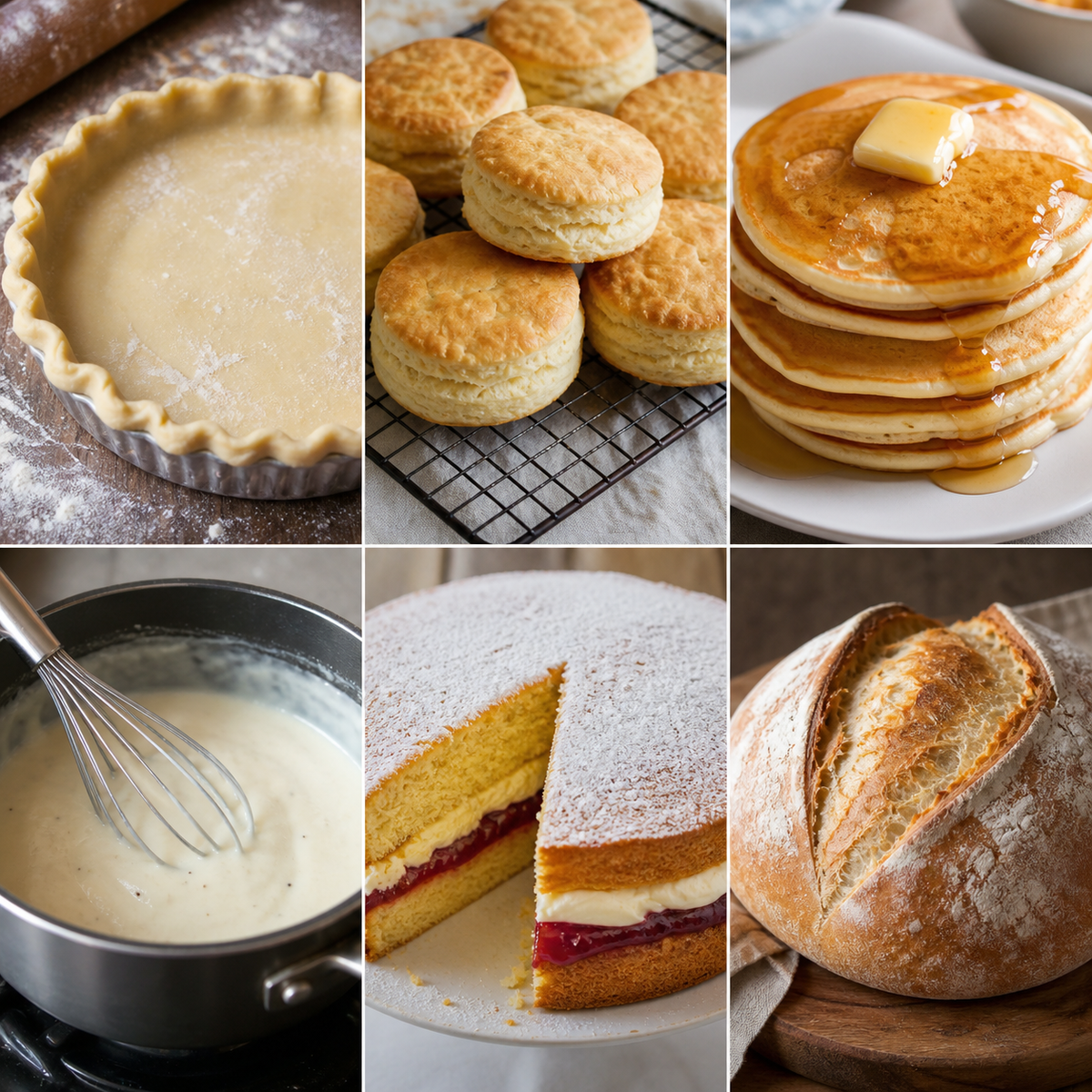 Six baking ideas for plain white flour
