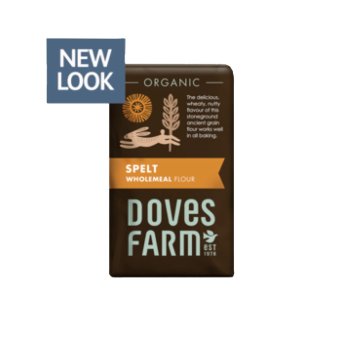 Doves Farm Organic Wholemeal Spelt Flour authentic pack
