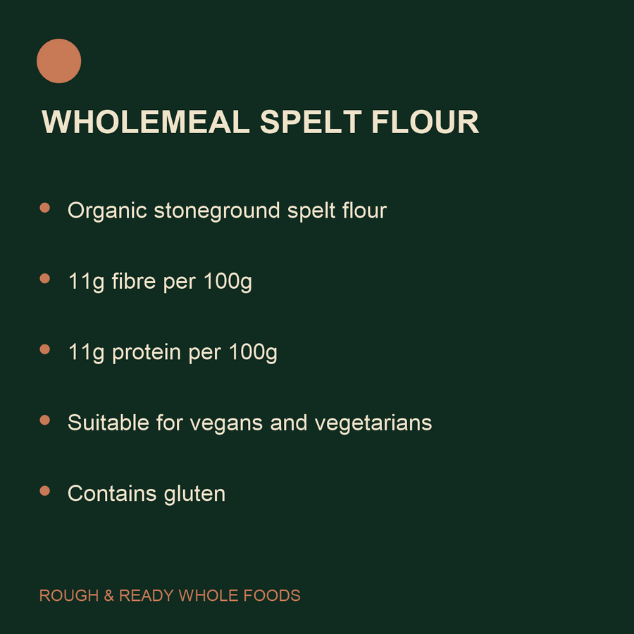 Doves Farm Organic Wholemeal Spelt Flour product facts