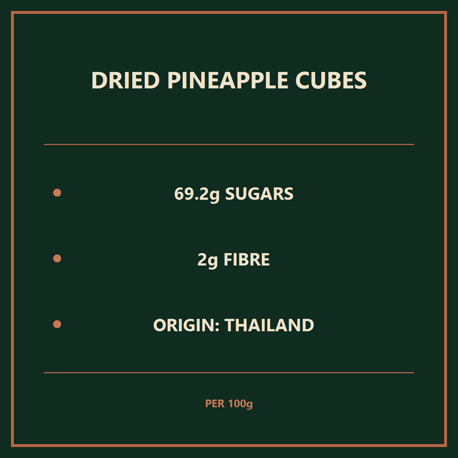 Dried Pineapple Cubes – product facts