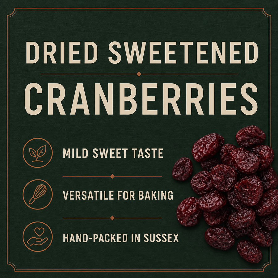 Dried sweetened cranberries product facts