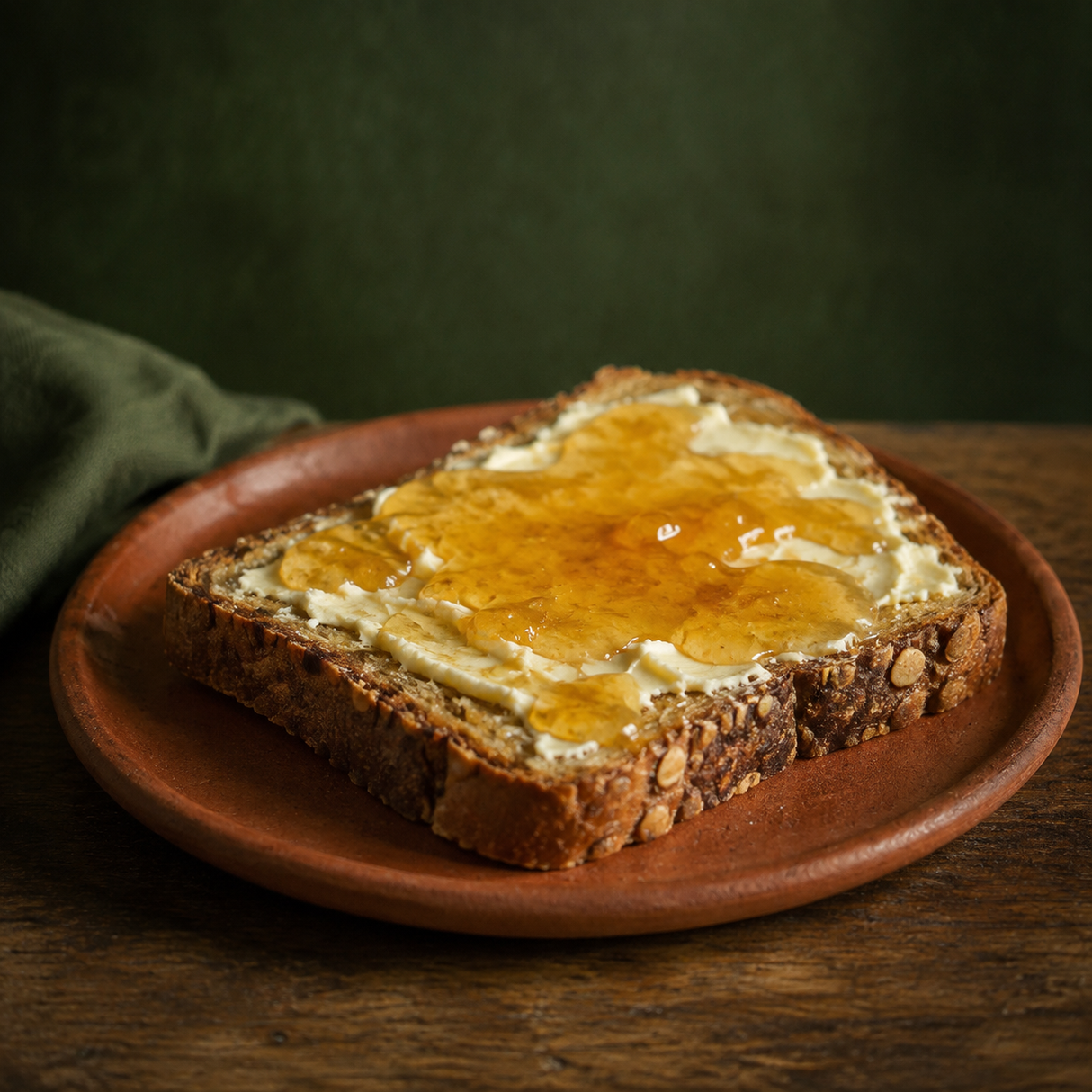 Set honey served on toast