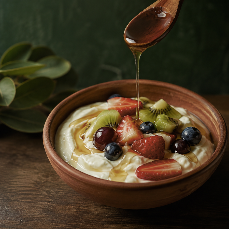 Organic rice syrup serving