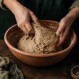 Wholemeal rye bread dough