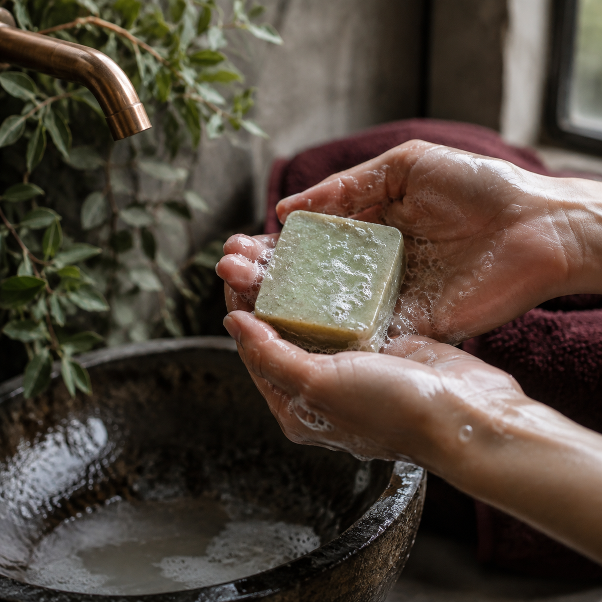Aloe vera soap hand washing use