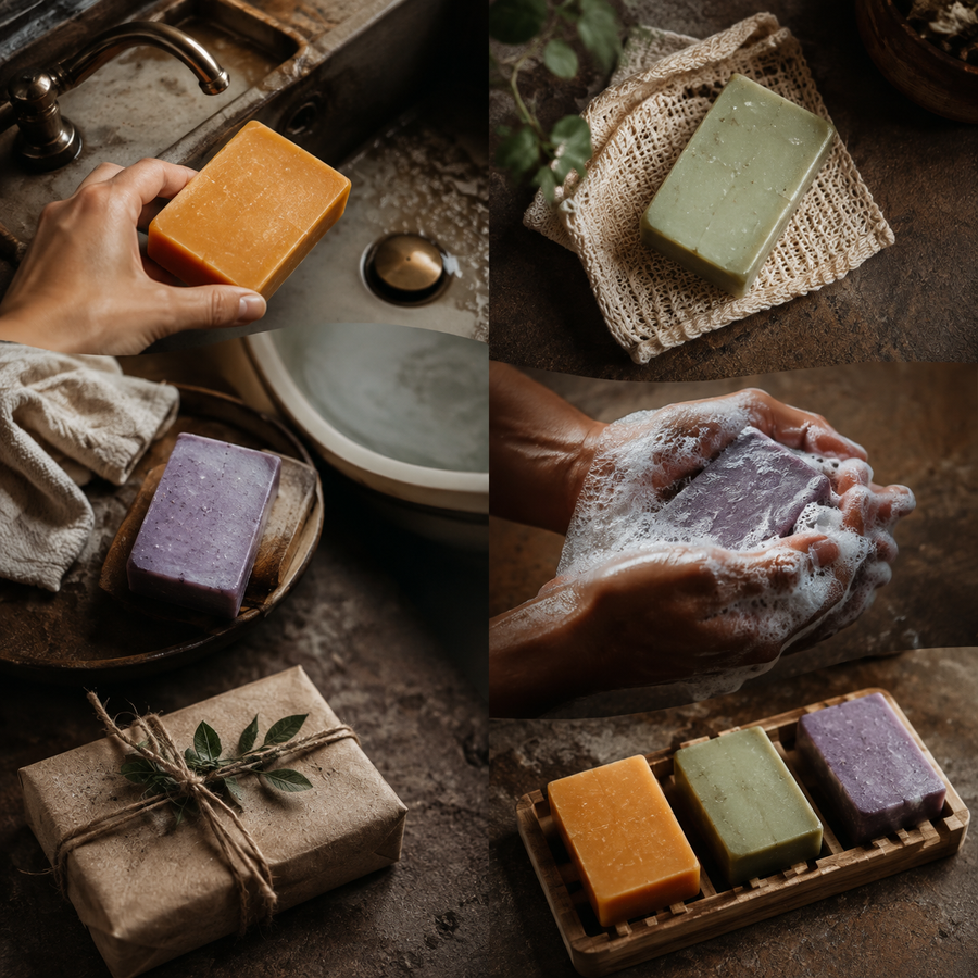 Six ways to enjoy the three soap gift set